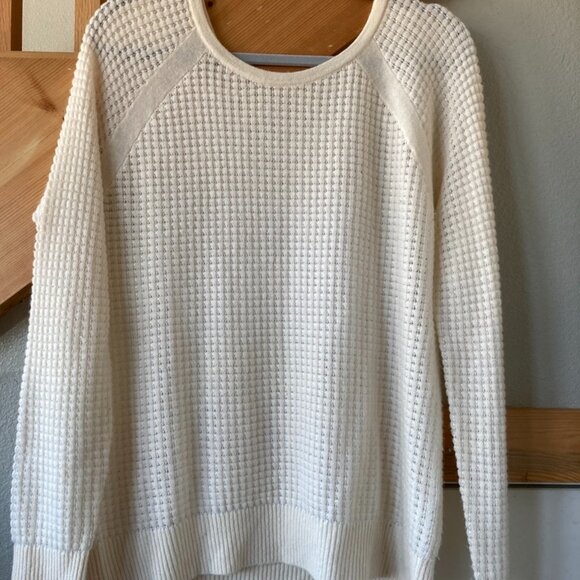 Vince, Cream, Cashmere, Crewneck Sweater - Lagenlook, Quiet Luxury, Grandma-Core - Picture 1 of 8